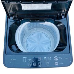 ★洗濯機★2024年製　5.5kg　RORO　ヤマダ電機　YWM-T55LK　ブラックの画像