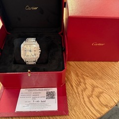 激安　カルティエ　サントス　wssa0018 VVS 全面天然ダイヤ　40mmの画像