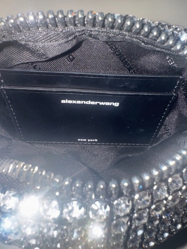 Alexanderwang heiress ラインストーン メッシュ ポーチ  ハンドバッグ バッグ SLV