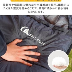 寝袋 封筒型 シュラフ 軽量 保温 防水 コンパクト アウトドア キャンプの画像