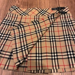 Y2K バーバリーブルーレーベル ラップスカート ミニ ベルト ノバチェック　Sの画像