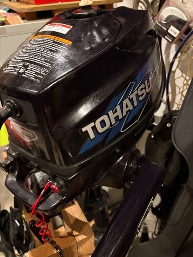 2馬力　船外機　トーハツ　4ストローク　