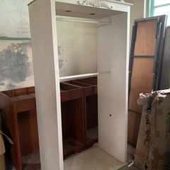 【無料】収納棚　ハンガーラックの画像