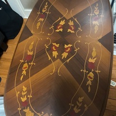 希少イタリア象嵌ローテ－ブルの画像