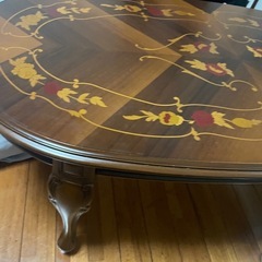 希少イタリア象嵌ローテ－ブルの画像