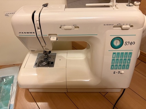 【説明書＆ケース付き】ジャノメ 電子ミシン 5740
