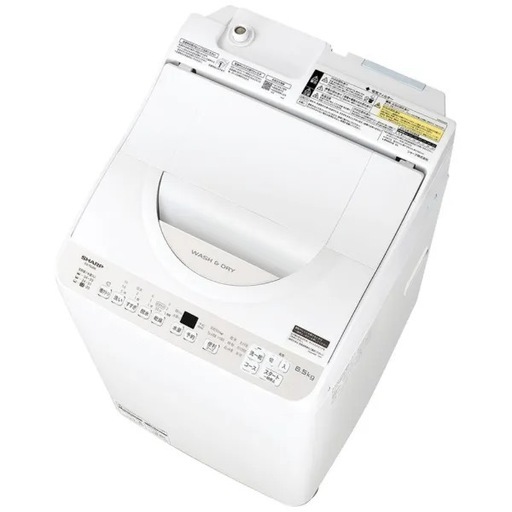 （急募/価格交渉可能）【2025年製／ほぼ新品】SHARP 電気洗濯乾燥機 ES-T6JBK（郵送/現地可能）