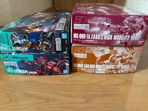ガンプラ　　ククルスドアン　シャアザク　ダナン機　白いガンダム　