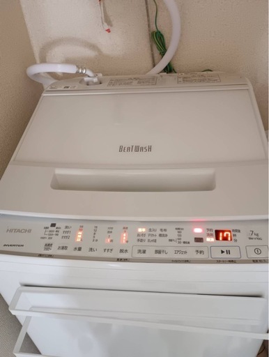 美品 Haier ハイアール 5.5kg 全自動洗濯機 JW-U55HK ホワイト/ピンク 