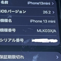 iPhone13 mini 128GB ブラックの画像