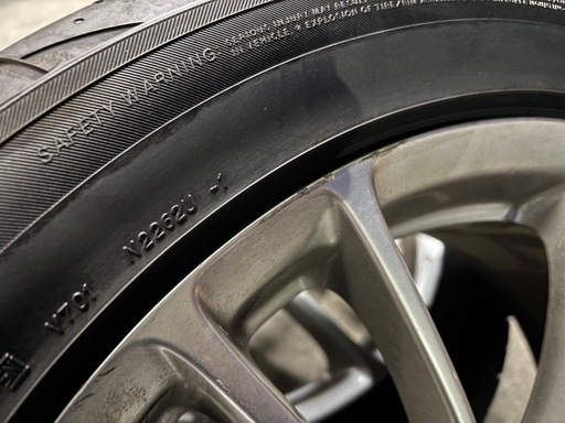 【中古美品】V36系　スカイライン　純正アルミホイール　PCD114.3×5穴　YOKOHAMA ADVAN FLEVA 4本セット！