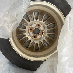 日産モコ純正ホイール付タイヤ4本の画像