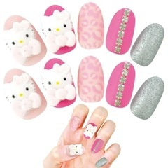 ハローキティ ネイルチップ 24TIP 2種セットの画像