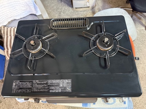 パロマ ガステーブル 水無し片面焼き 56cm プロパンガス(LPG) 左強火 IC-S37BM-L-LPG
