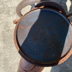 アンティーク鉄瓶「底穴あり」⚠️観賞用の画像