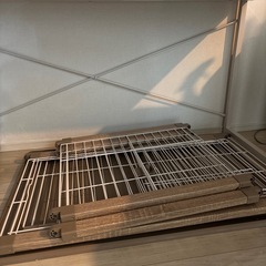 【(更新)豪華おまけ付き】アイリスオーヤマ 犬  ウッディサークル ロータイプ ライトナチュラル 小型犬用の画像