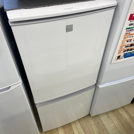 SHARP 137L冷凍冷蔵庫【リサイクルフカツ岡崎倉庫店】260222SM-3
