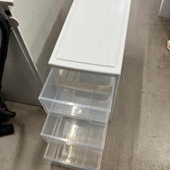 I 2602-1140プラスチック製収納ケース3段　中古美品の画像