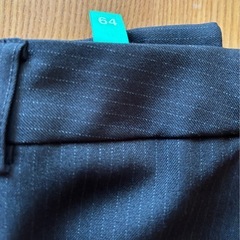 黒 ストライプ レディースビジネススーツ 上下セット　13ARの画像