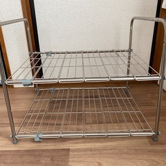 【値下げ】【2/23午前or2/28午前】ニトリ シンク下ワイヤーラックの画像