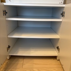 冷蔵庫上突っ張り式ラックの画像