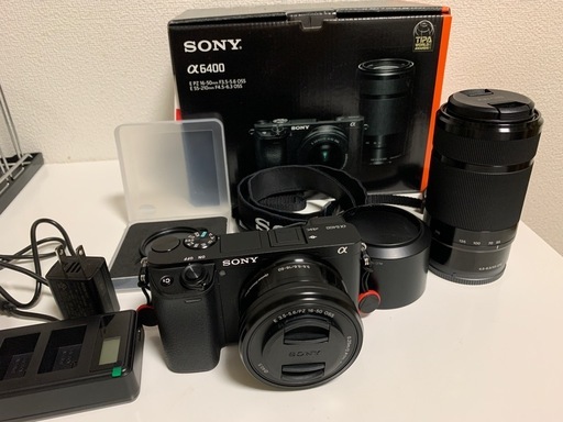 【美品・即使用可】SONY α6400 ダブルレンズセット｜保護ガラス貼付