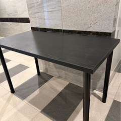 ワークデスク　ワークテーブル　黒　ブラック　作業机の画像