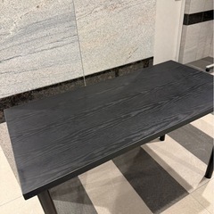 ワークデスク　ワークテーブル　黒　ブラック　作業机の画像