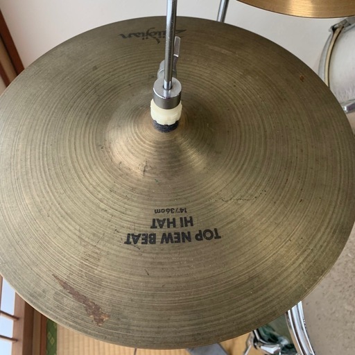 PEARLドラムセット、zildjanシンバル付き