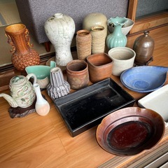 陶器　花器　萩焼　生花　一輪挿しの画像