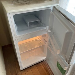 2ドア　小型冷蔵庫の画像