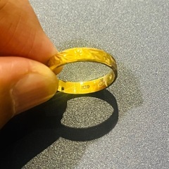 ■本物K18■刻印有り◾️ゴールドリング■2.8g■男女兼用■美品の画像