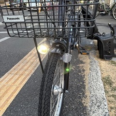 中古20㌅Panasonic電動アシスト自転車　13.2Ah3点灯　大阪　039の画像