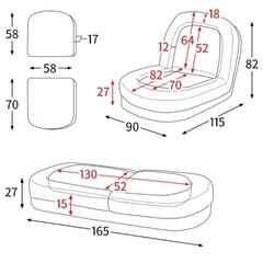 ソファベッドの画像