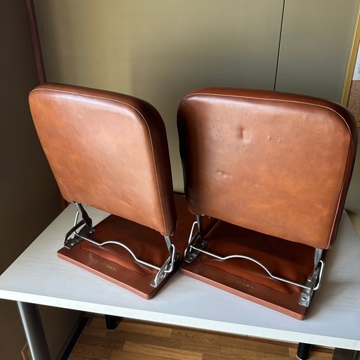 希少！】⭐オリオン座椅子2脚セット⭐昭和レトロ 折りたたみ可能 茶