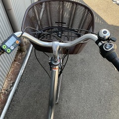 779  ヤマハ最新機種電動アシスト自転車pascheer26インチグレーアルミボディーの画像