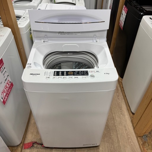 2022年製　ハイセンス　4.5K 洗濯機　HW-K45E