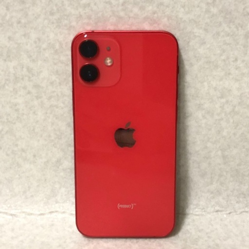 【美品】【今日限定で14,000円】動作問題なしiPhone 12 mini 64GB productRED SIMフリー バッテリー