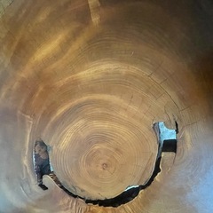 天然木 切り株ローテーブル 無垢材 一点物の画像