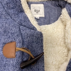 🌟美品🌟BILLA BONG ビラボン❄️レディース青ダッフルコートボア生地の画像