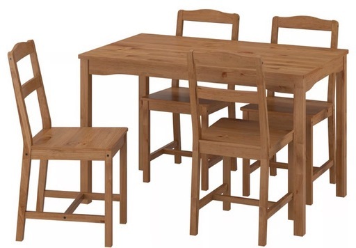 交渉中 IKEA イケア　ダイニングテーブル チェア６脚セット 中古