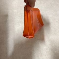 ポーチ　ビニール　オレンジの画像