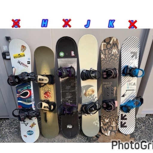 各種メンズ/レディース スノーボード税込5500-11000円