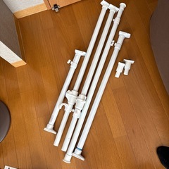 ワンタッチ突っ張り押入れ用ハンガーラック　ロングの画像