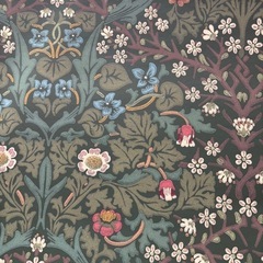 ウィリアムモリス壁紙5m ブラックソーンの画像