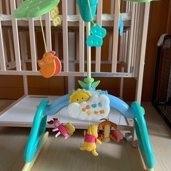 カトージ ベビーベッド/プーメリー/簡易ベッド　セットの画像