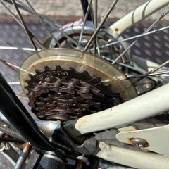 ママチャリ 26インチ 外装6段変速 ハブダイナモ LEDライト 中古の画像