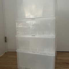 　無印良品　PPクローゼットケース　引出し4個セット
の画像