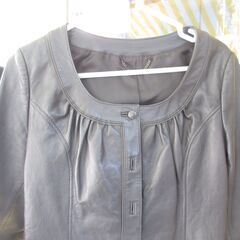 <美品>  　レザージャケット　ロートレ・アモン　ダークブラウン　サイズSの画像