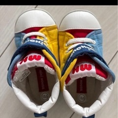 ミキハウス ファーストシューズ ベビーシューズ 13.5cm マルチカラーの画像